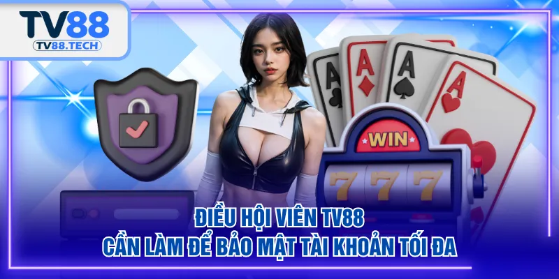Điều hội viên TV88 cần làm để bảo mật tài khoản tối đa