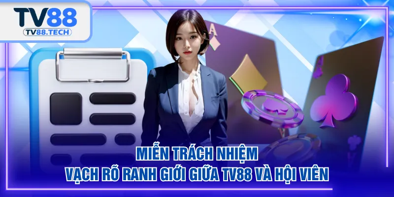 Miễn trách nhiệm vạch rõ ranh giới giữa TV88 và hội viên