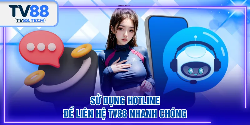 Sử dụng hotline để liên hệ TV88 nhanh chóng