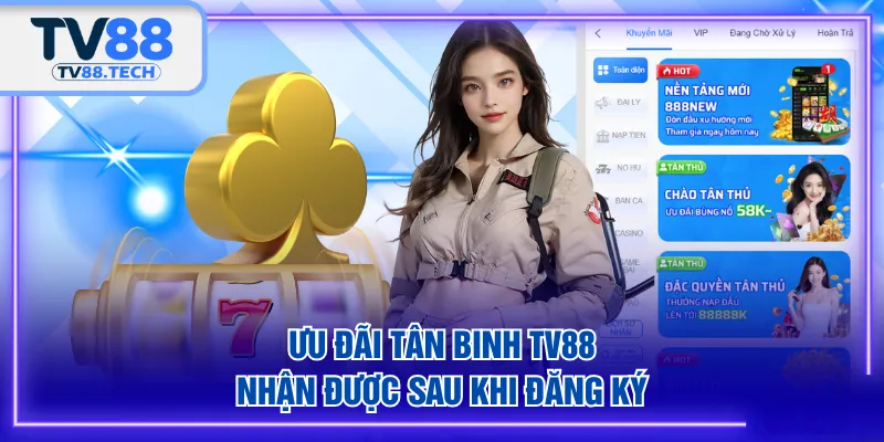 Ưu đãi tân binh TV88 nhận được sau khi đăng ký